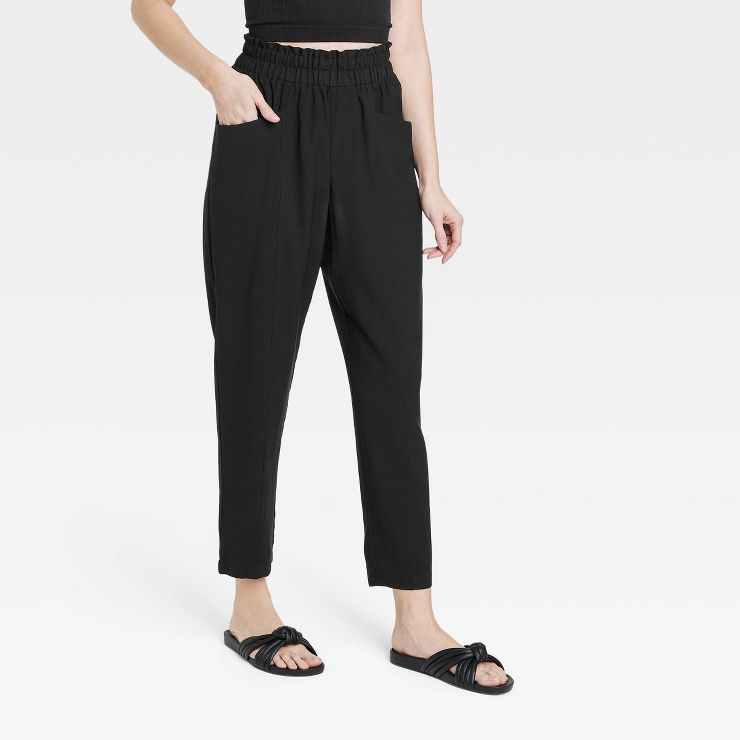 Women's High-Rise Tapered Ankle Pull-On Pants - A New Day™ | Target