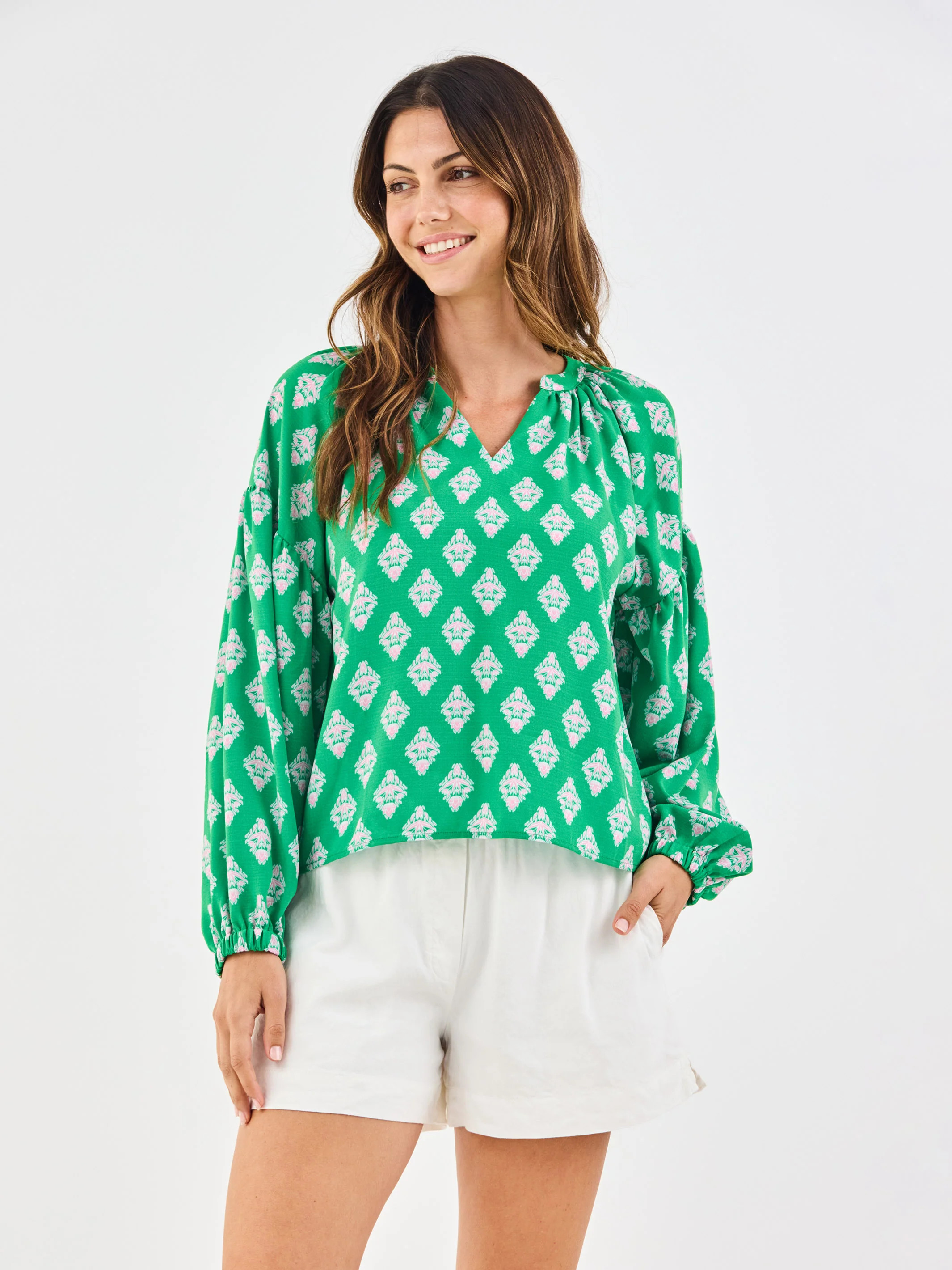 Scarlette Top | Early Riser Green | Mary Square