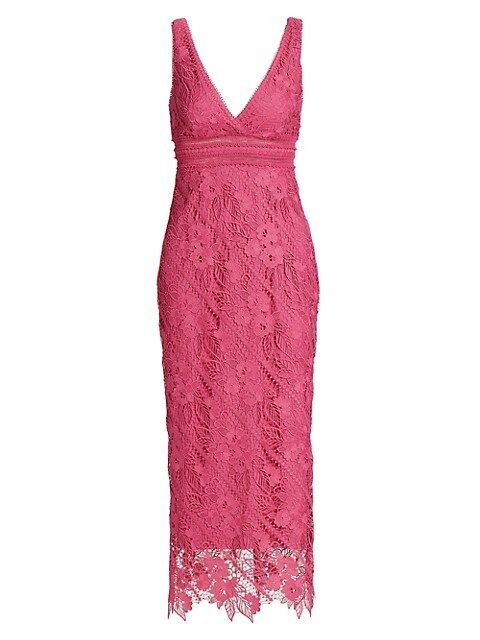 Floral Guipure Lace Sheath Dress | Saks Fifth Avenue