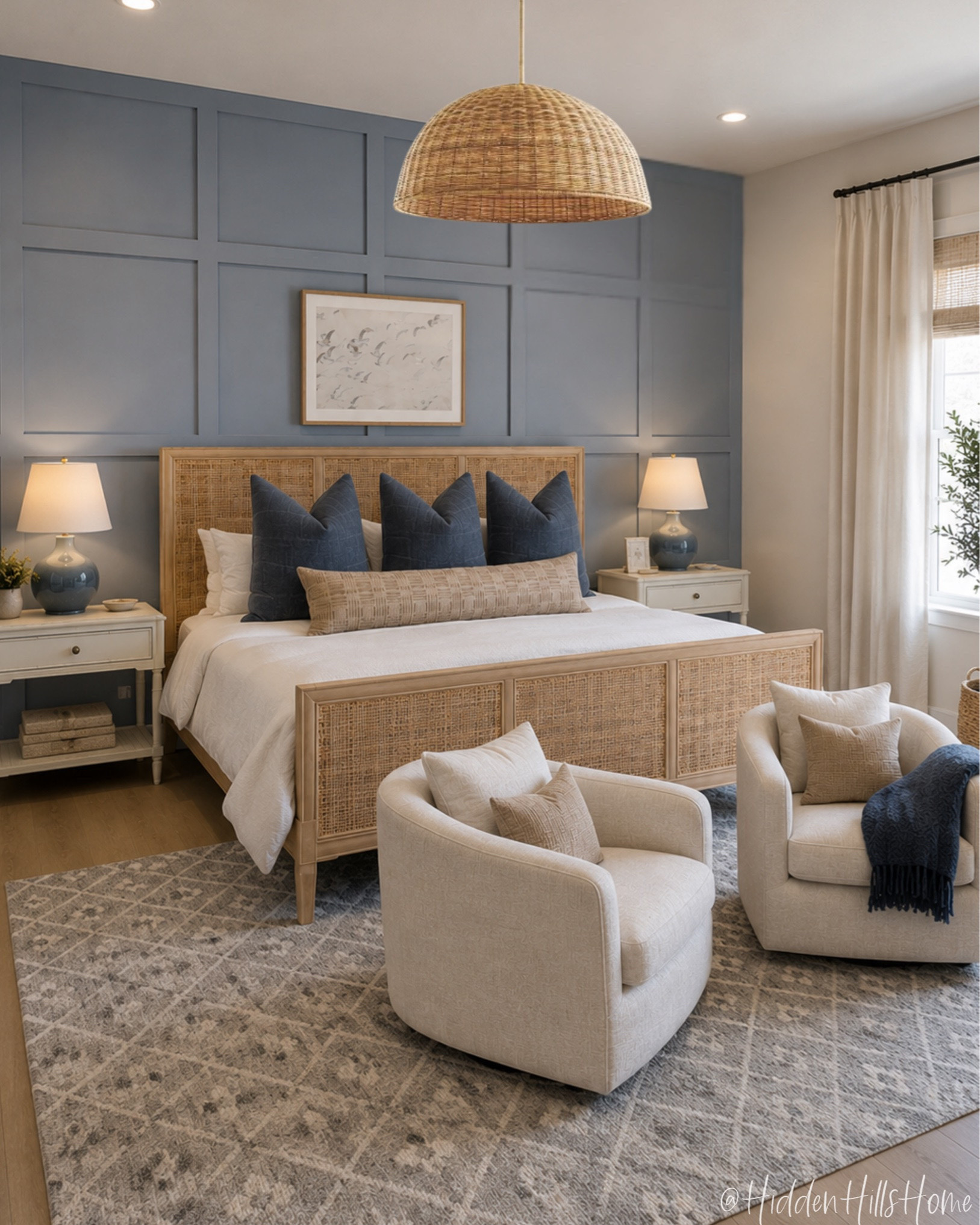 Coastal bedroom decor ideas. Bedroom design, e-design, home decor inspiration, bedding, bedroom inspiration, cane bed, nightstands

#LTKHome #LTKSaleAlert #LTKSeasonal
