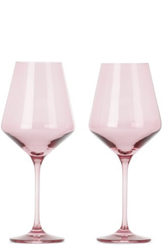 Pink Wine Glasses, 16.5 oz | SSENSE