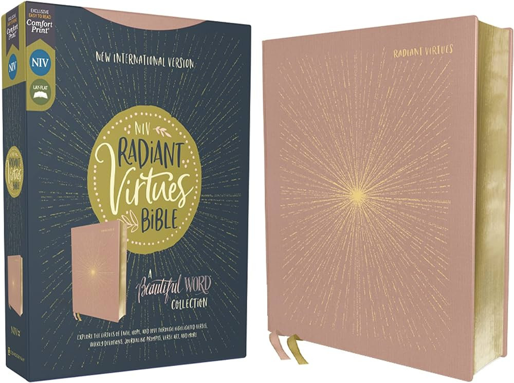 NIV, Radiant Virtues Bible: A Beautiful Word Collection, Cloth over Board, Pink, Red Letter, Comf... | Amazon (US)