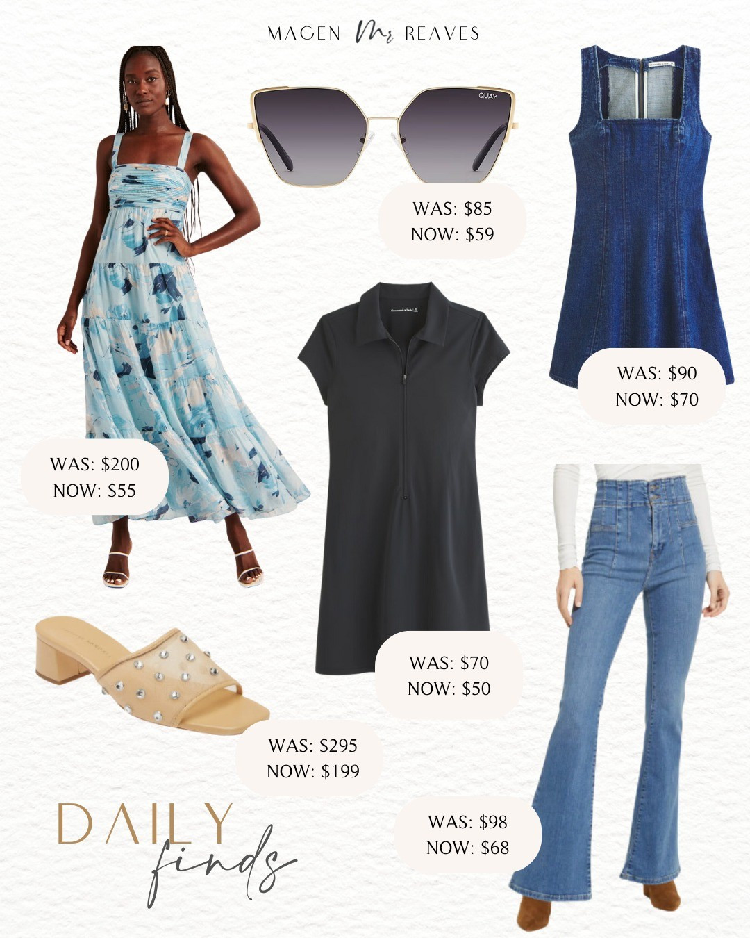 Daily Finds - A&E Floral Maxi Dress - Free People Flared Jeans - Quay Cat Eye Sunglasses 

#LTKsalealert #LTKfindsunder100 #LTKstyletip