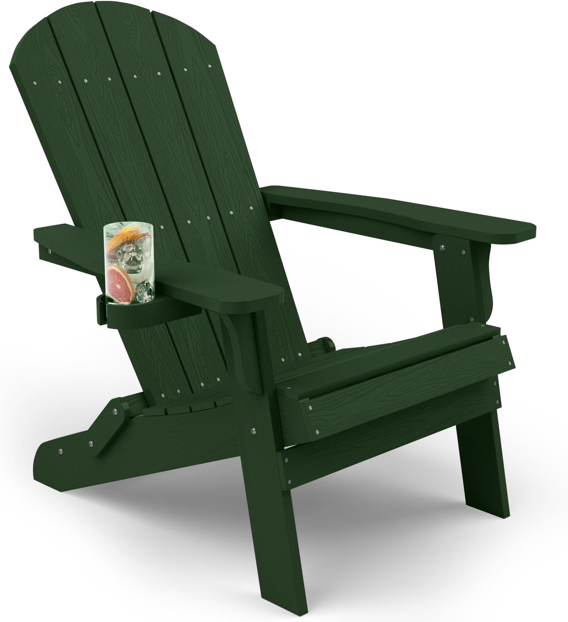 YEFU Adirondack Chair, Oversized Plastic Adirondack Chair Folding Outdoor Chairs with Cup Holder,... | Amazon (US)
