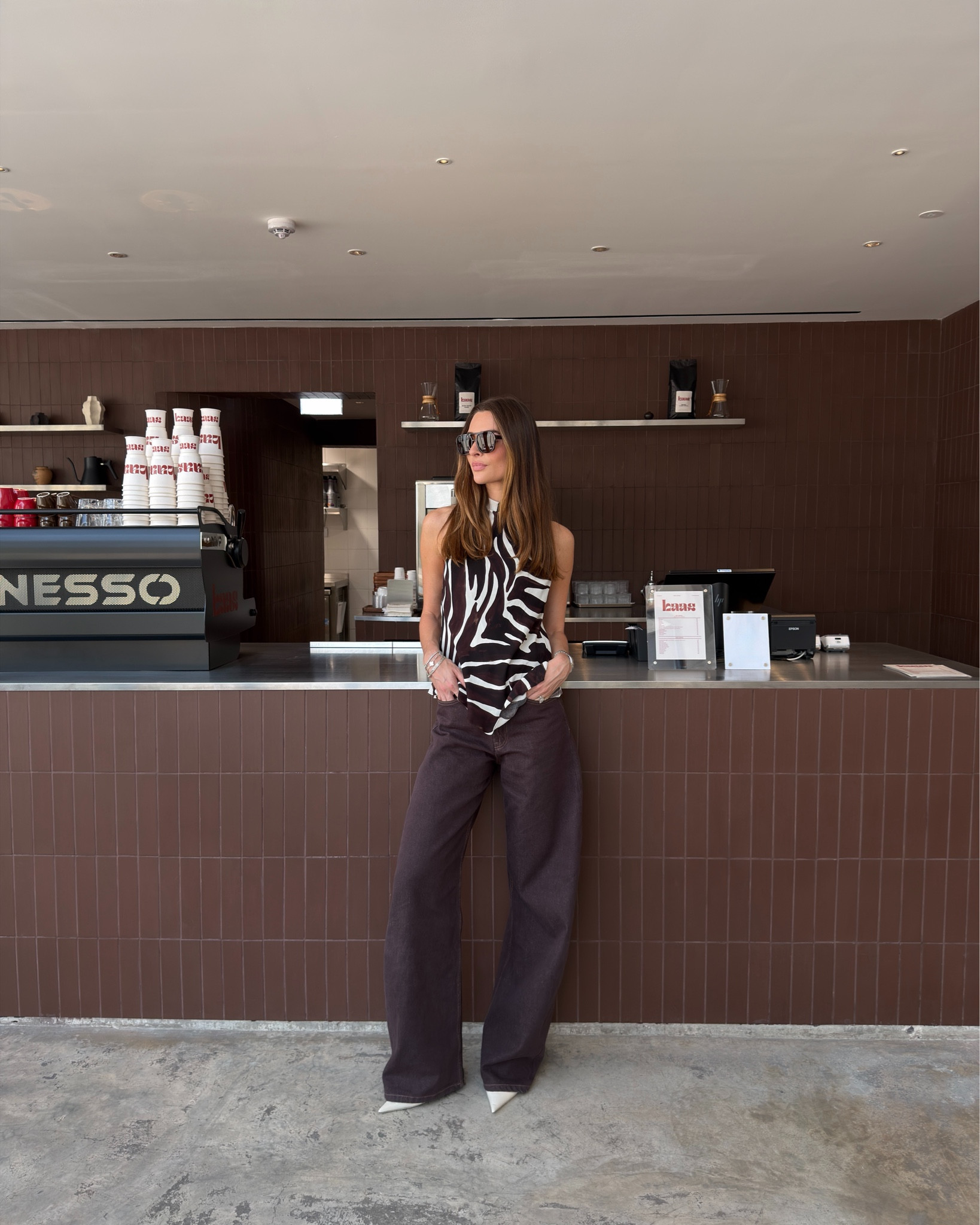 Chocolate brown outfit, autumn trend, zebra print, brown aesthetic, Zara outfit, aviator sunglasses 

#LTKFindsUnder50 #LTKSeasonal #LTKStyleTip