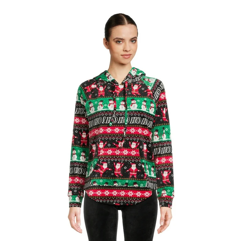 No Boundaries Juniors Christmas Pullover Hoodie, Sizes XS-3XL | Walmart (US)
