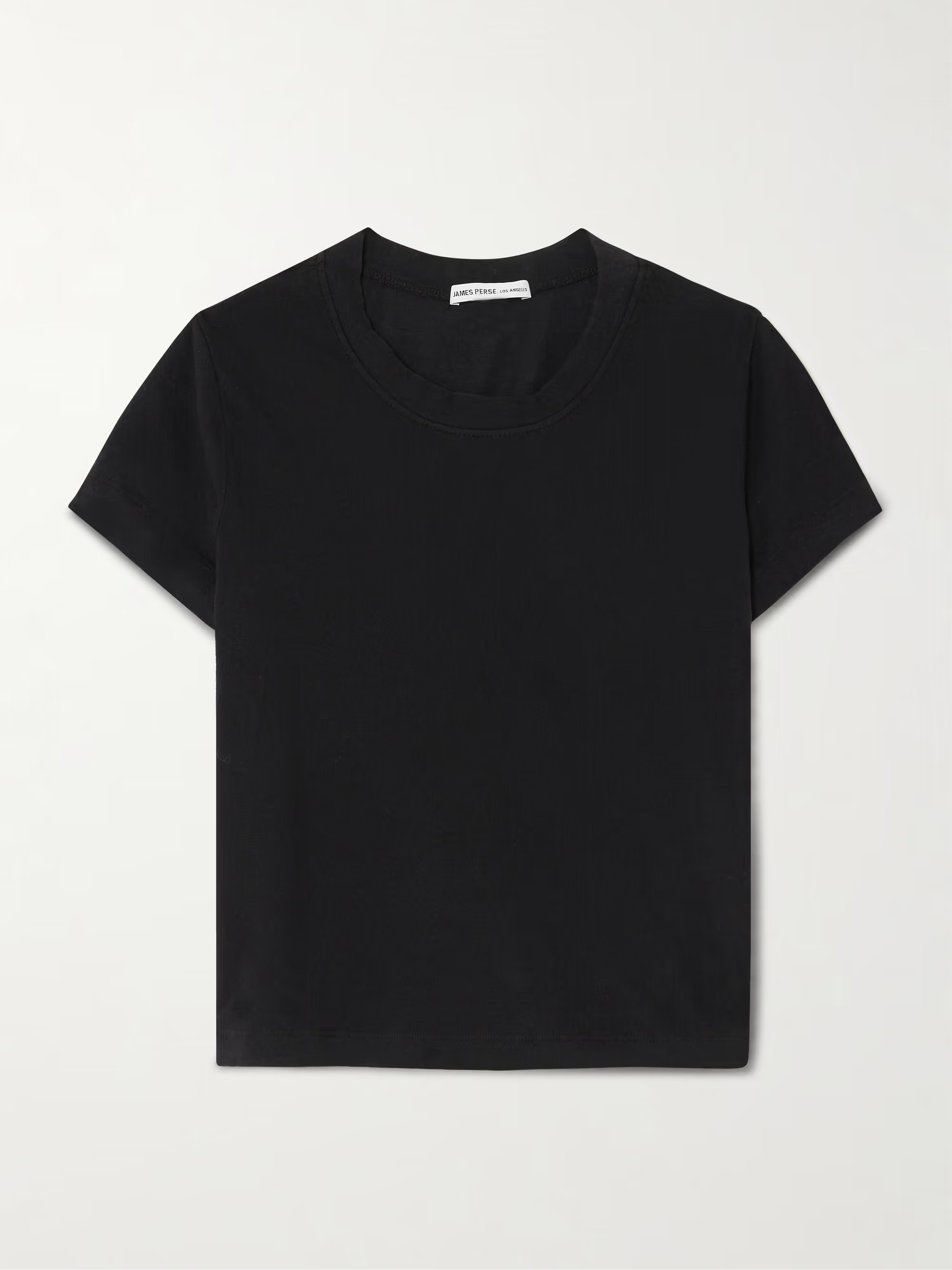 Cropped stretch Supima cotton-jersey T-shirt | NET-A-PORTER (US)