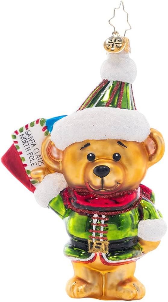 Christopher Radko Hand-Crafted European Glass Christmas Tree Decorative Ornament, Beary Good Help... | Amazon (US)