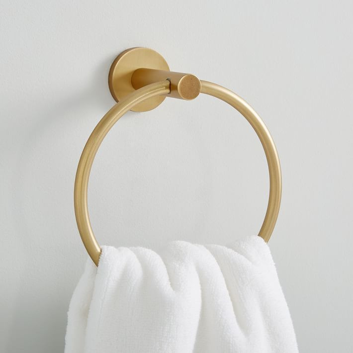 Modern Overhang Towel Ring | West Elm (US)
