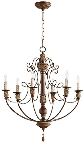Quorum International 6106-6-39 Salento 6 Light Chandelier, 27", Vintage Copper | Amazon (US)