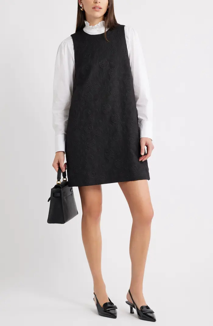 Sleeveless Jacquard Shift Dress | Nordstrom