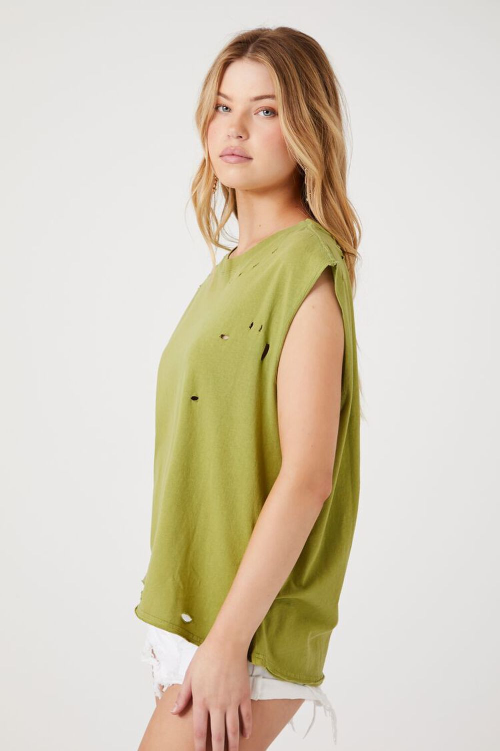 Distressed Muscle Tee | Forever 21 (US)