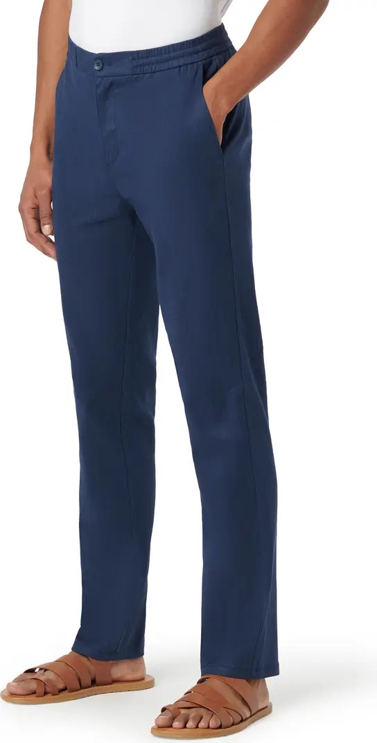 Bugatchi Stretch Cotton & Linen Pants | Nordstrom | Nordstrom