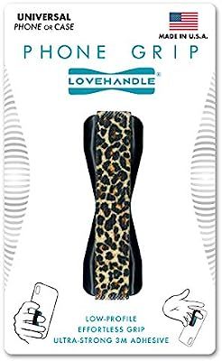 LoveHandle Universal Grip for Smartphone and Mini Tablet - Leopard Design Elastic Strap with Blac... | Amazon (US)