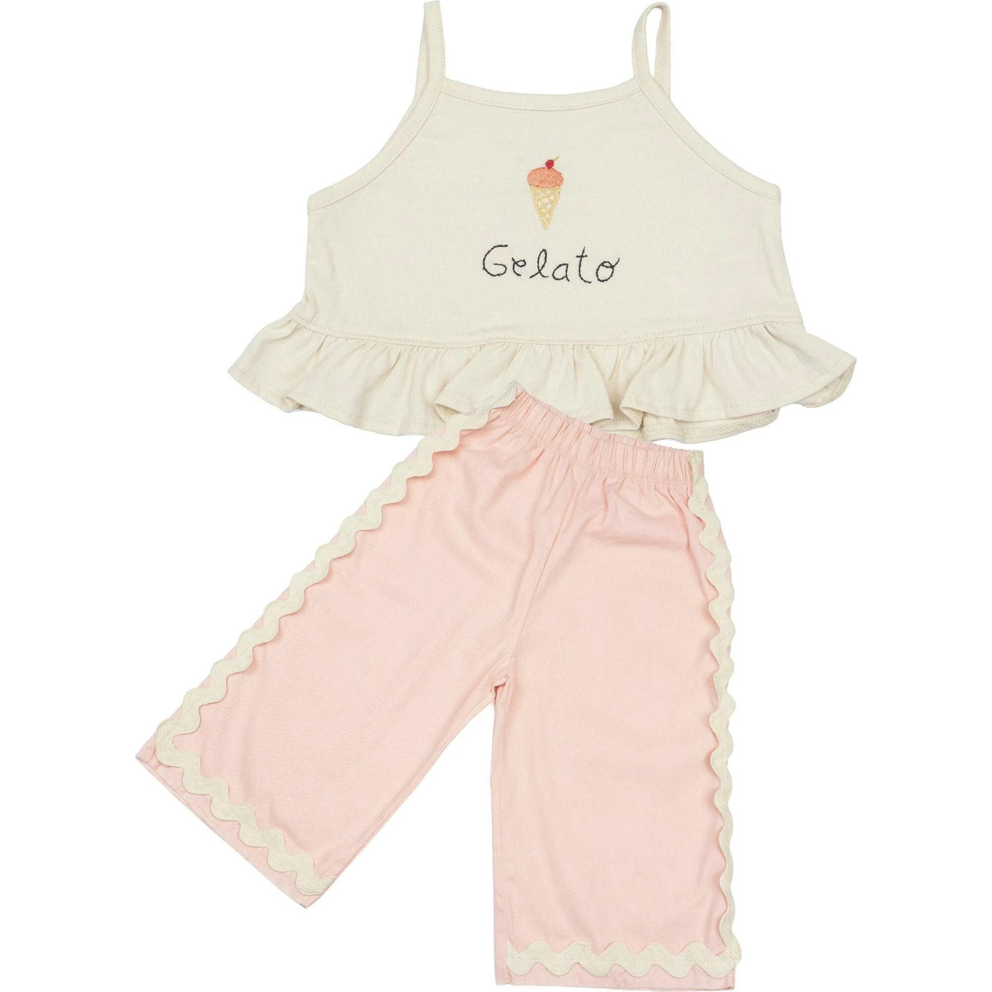 Wide-Leg Pant Set in Gelato | Maisonette