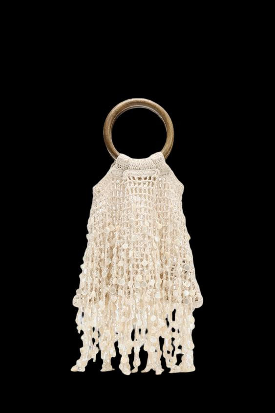 BAG WITH METALLIC HANDLE DETAIL | Zara US