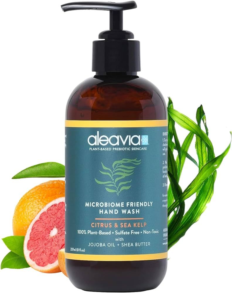 Aleavia Citrus & Sea Kelp Microbiome Friendly Hand Wash – Microbiome Friendly Cleanser – Vega... | Amazon (US)