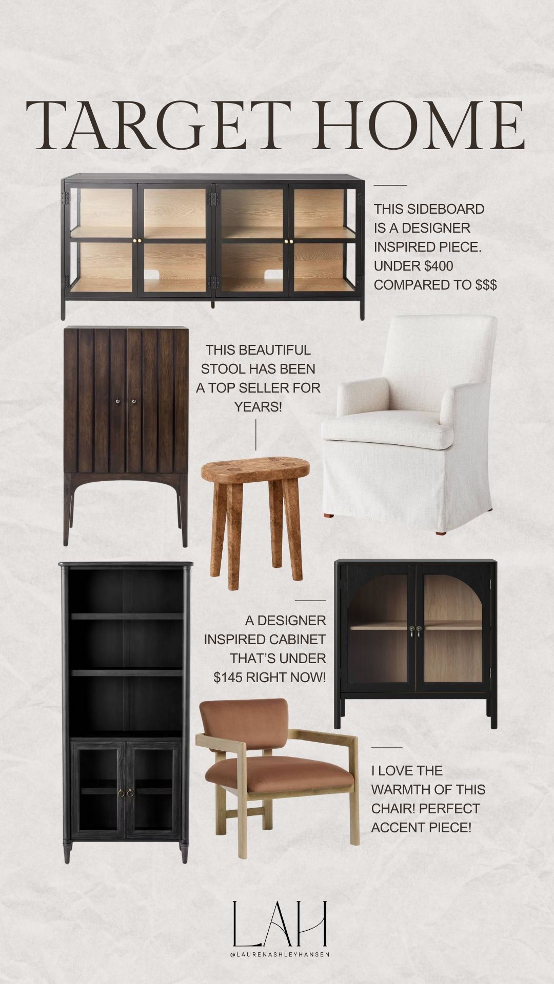 So many beautiful Target furniture pieces are on sale through the end of TODAY!! Sideboards, hutches, dining chairs, and more. These pieces look designer without the expensive price point! 

#LTKHome #LTKCyberWeek #LTKSaleAlert