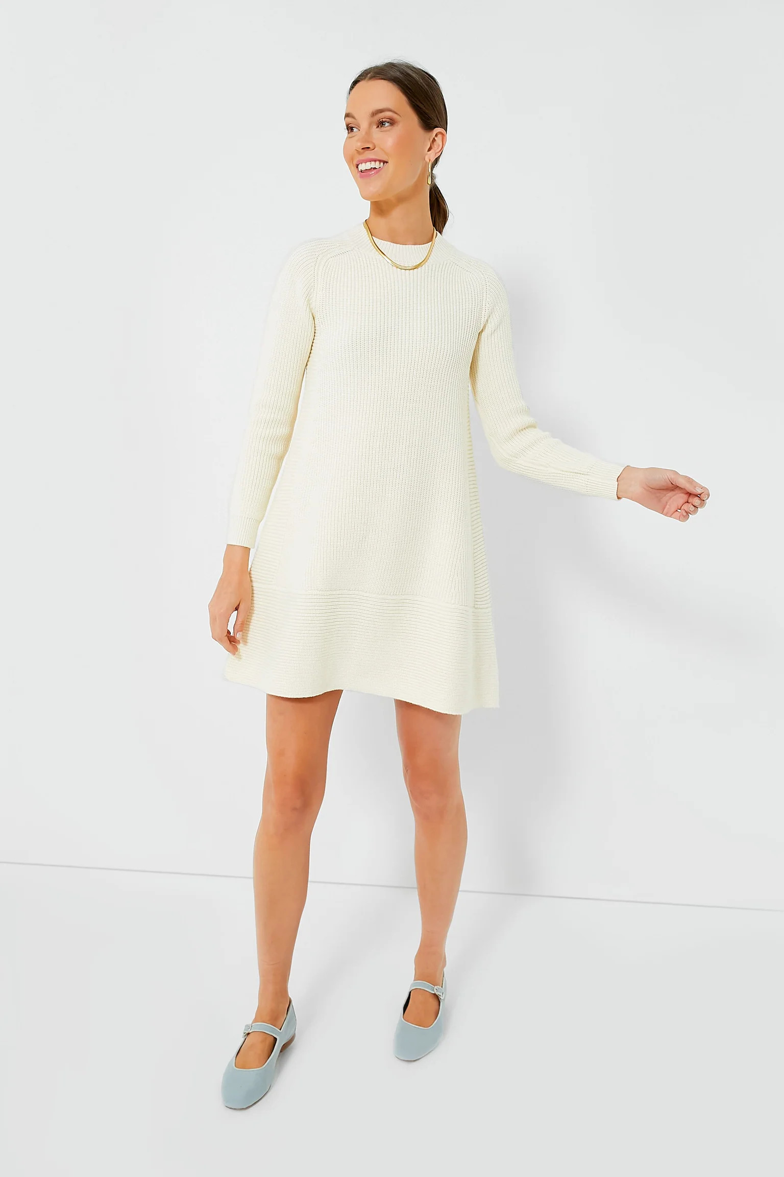 Cream Ainsley Knit Dress | Tuckernuck (US)