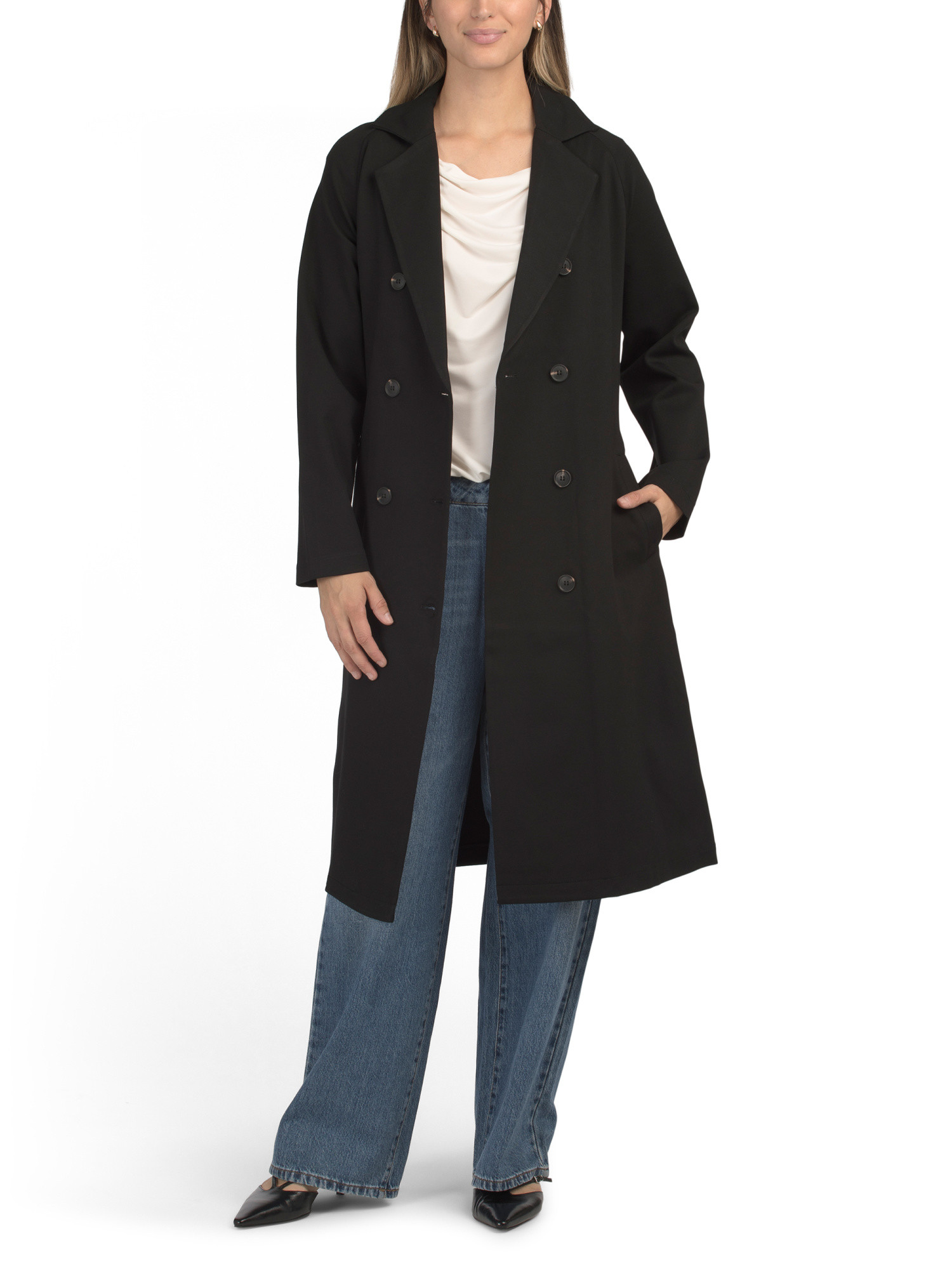 Long Belt Buckle Trench Coat | Marshalls