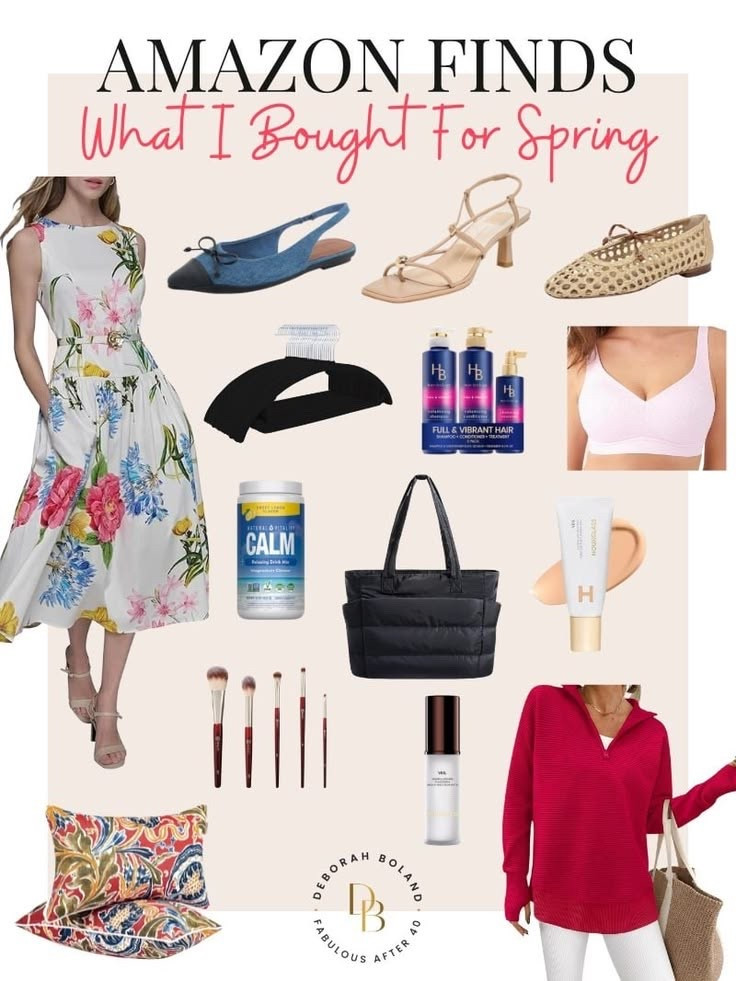 Spring vibes are officially in full swing thanks to my latest Amazon finds 🌸✨ Picked up a breezy floral dress, comfy ballet flats, some cute printed pillows for the home, and even a few new makeup brushes to freshen up my routine. It’s amazing how a few little pieces can make everything feel so fresh and joyful – from getting dressed to cozying up at home. Who else loves a good seasonal refresh? ☀️🛍 #AmazonFinds #SpringRefresh #EverydayJoy

#LTKSeasonal #LTKOver40 #LTKootd