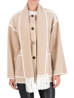 2-Piece Whipstitch Scarf & Jacket Set | Saks Fifth Avenue OFF 5TH