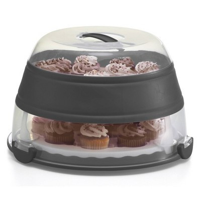 Prepworks Collapsible Cupcake Carrier: Dishwasher-Safe Cupcake Holder & Storage Container, Travel Tray, Polypropylene Material | Target