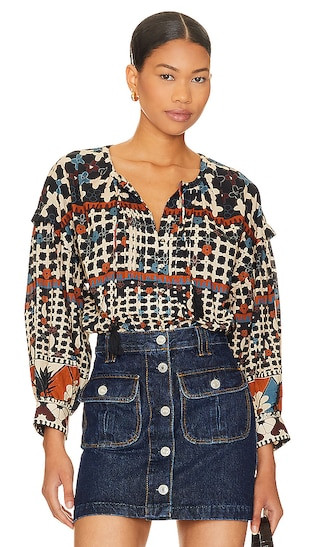 Edith Blouse in Deco | Revolve Clothing (Global)