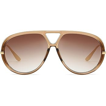 OSAGAMA Trendy Oversized Aviator Sunglasses for Women Men Luxury Vintage Shades Retro Metal Sungl... | Amazon (US)