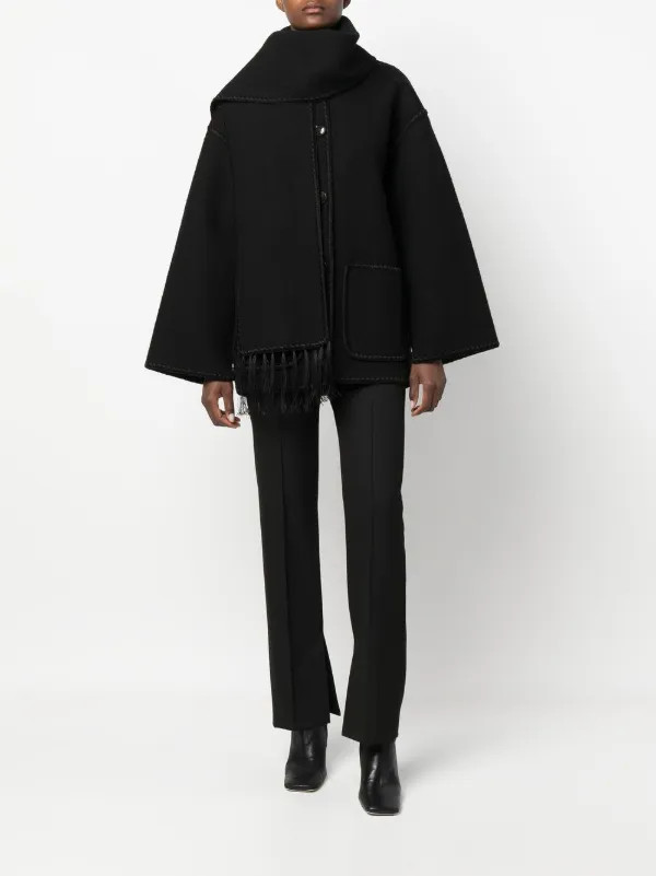 TOTEME Embroidered Scarf Jacket  - Farfetch | Farfetch Global