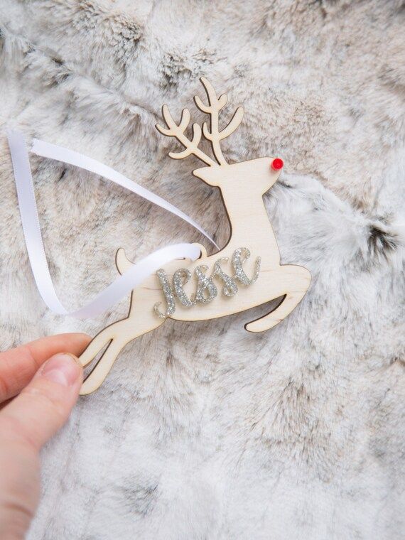 Reindeer Christmas Personalized Winter Snow Gift Basket Custom - Etsy | Etsy (US)