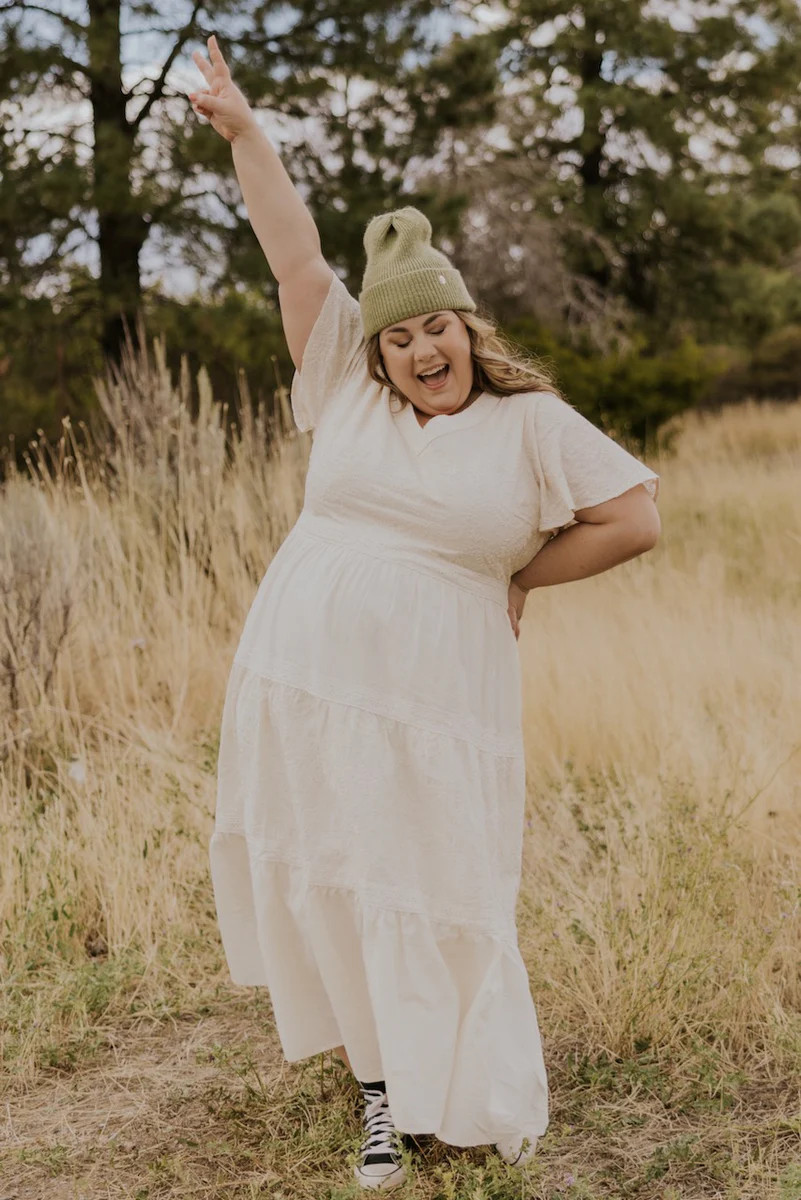 Virginia May Flutter Sleeve Dress | Roolee