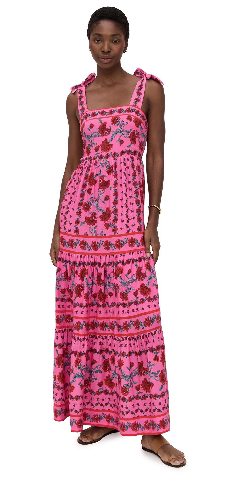 Beach Riot Charlotte Dress Redwood Floral XS | Shopbop