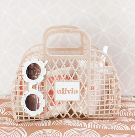 Click for more info about Personalized Easter Basket for Kids Easter Gift Bag for Girls Easter Gift for Children (EB3470GFL...