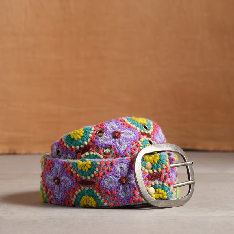 Honeysuckle Embroidered Belt | Sundance Catalog