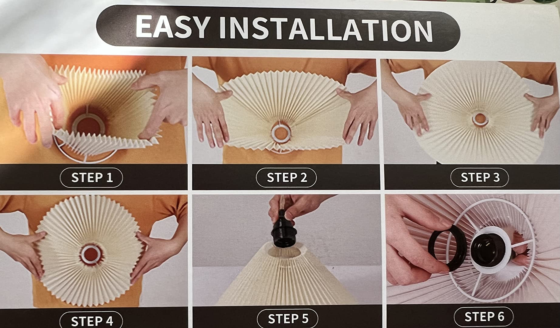 Plug in Pendant Light,Hanging Lights with Plug in Cord 15 ft Hemp Rope Cord On/Off Switch, White ... | Amazon (US)