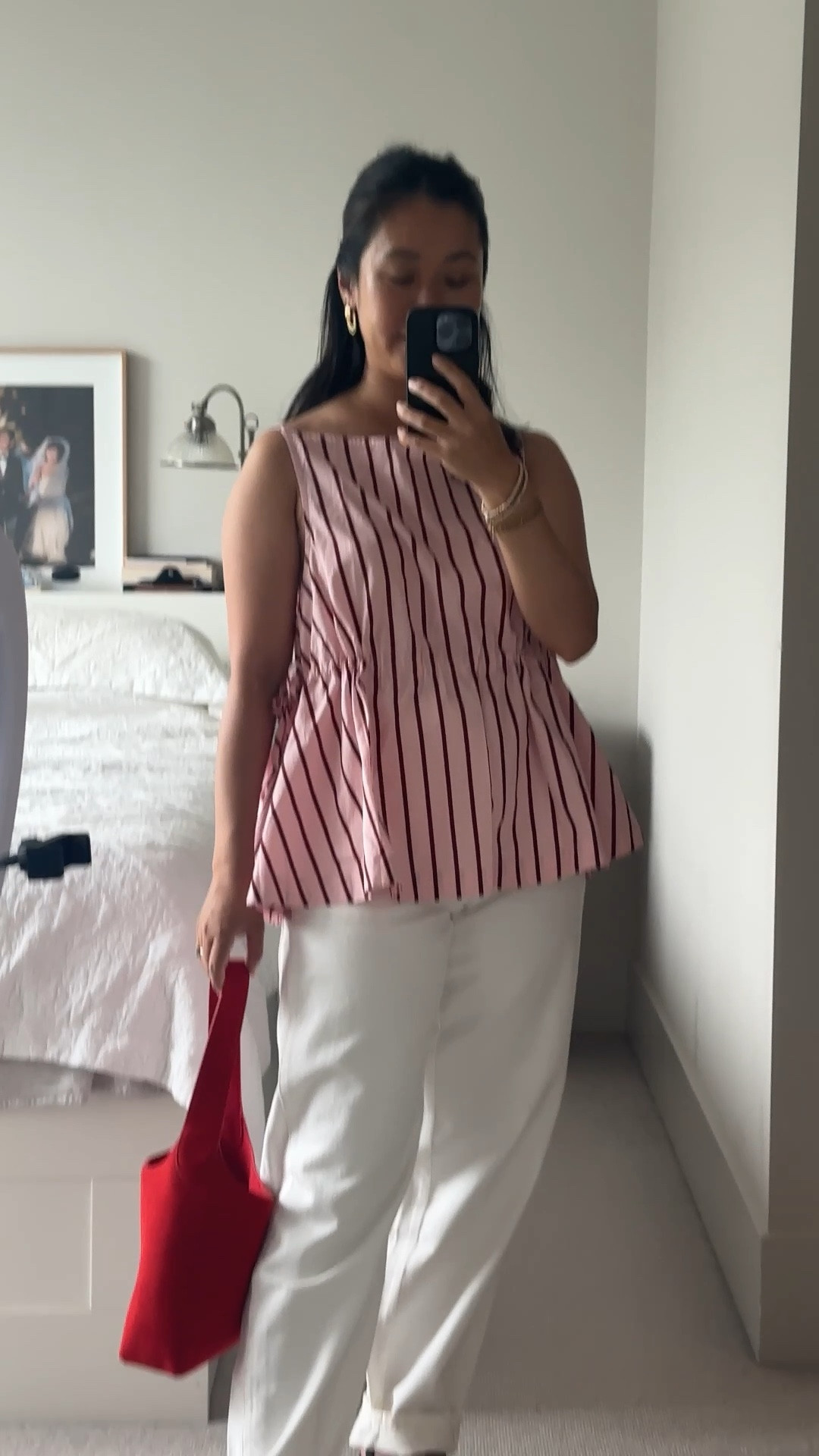What I wore before the rain set in yesterday - size 8 in my top, size 8 in my jeans, I’ve linked my exact style bag in the current colour it comes in, sandals linked too

#LTKpetite #LTKaustralia #LTKstyletip