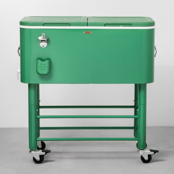 77qt Centennial Rolling Cooler Green - Hearth & Hand™ with Magnolia | Target