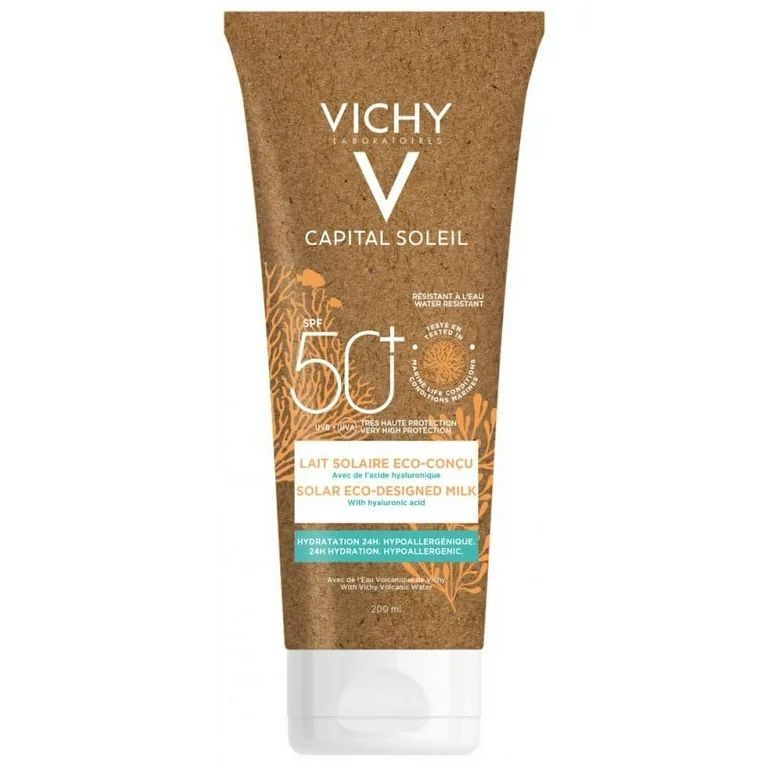 Vichy Capital Soleil Solar Eco-designed Milk SPF50+ 200ml 24h hydration - Water Resistant - Hypoa... | Walmart (US)