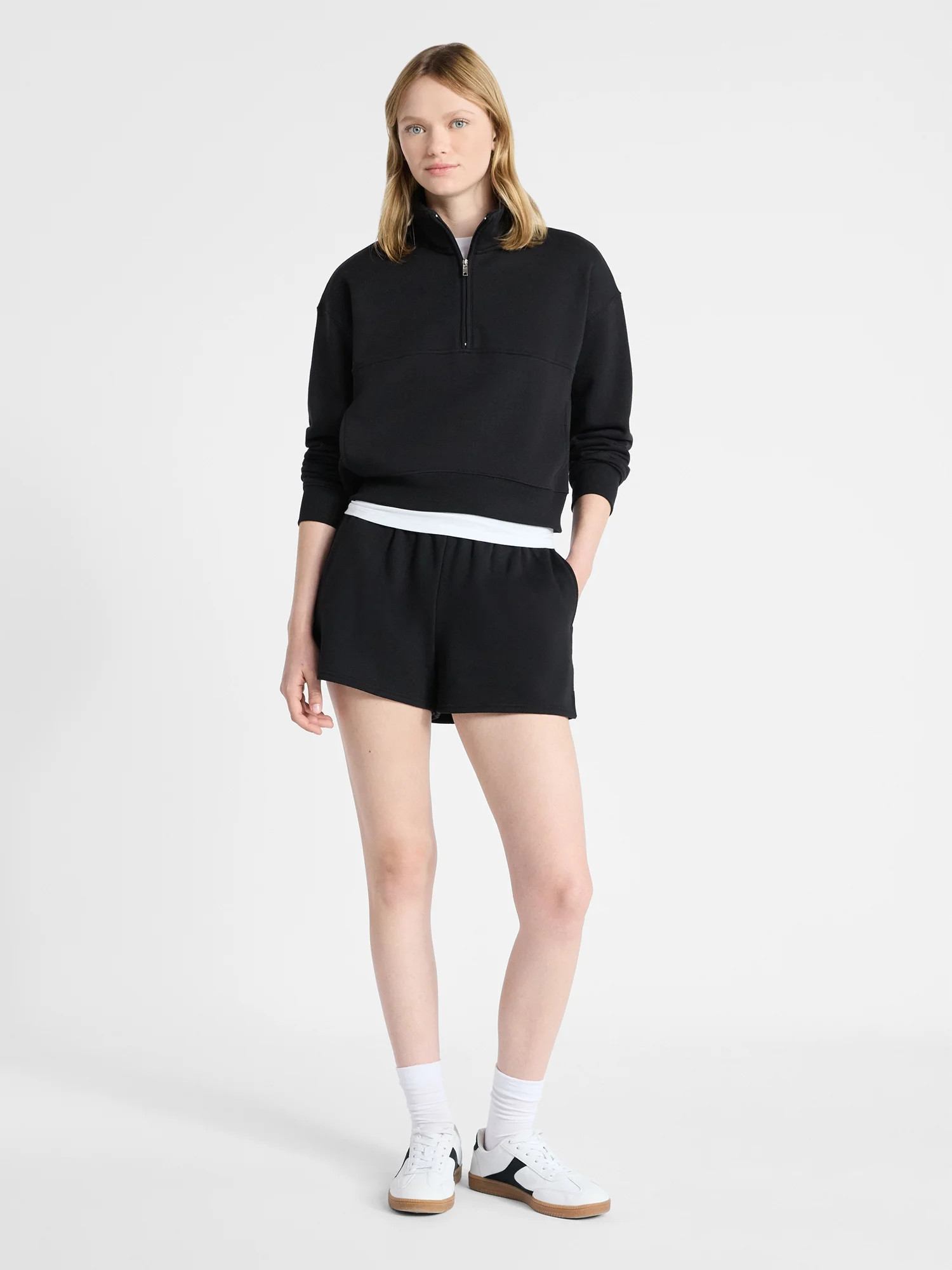 No Boundaries Fleece Shorts, 3'' Inseam, Women’s - Walmart.com | Walmart (US)