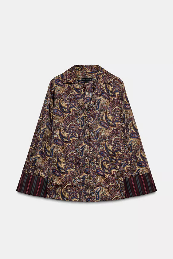 PAISLEY PAJAMA SHIRT ZW COLLECTION | Zara US
