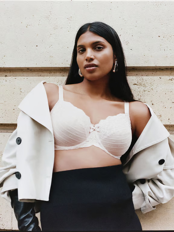 Rive Gauche Full Coverage Unlined Bra Rose Petal Nude | Chantelle Lingerie