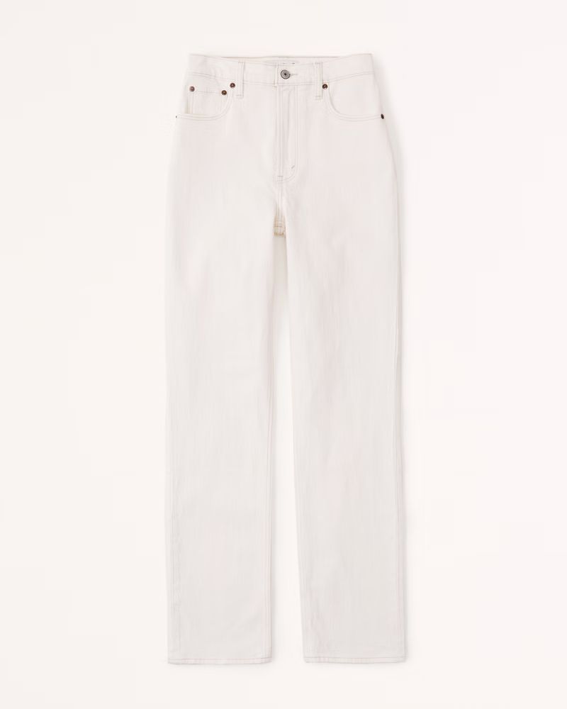 Women's Ultra High Rise 90s Straight Jean | Women's Bottoms | Abercrombie.com | Abercrombie & Fitch (US)