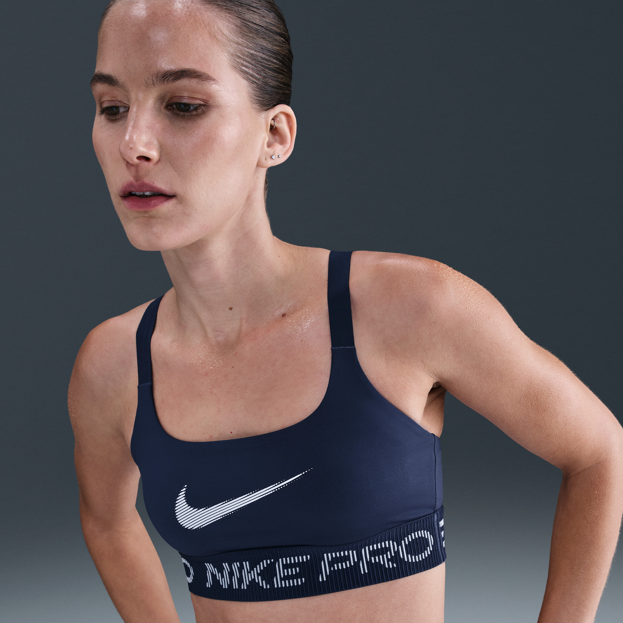 Women's Nike Pro Light-Support Non-Padded Sports Bra in Blue | IF3973-410 | Nike (US)