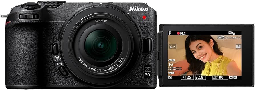 Nikon Z 30 with Wide-Angle Zoom Lens | Our most compact, lightweight mirrorless stills/video came... | Amazon (US)