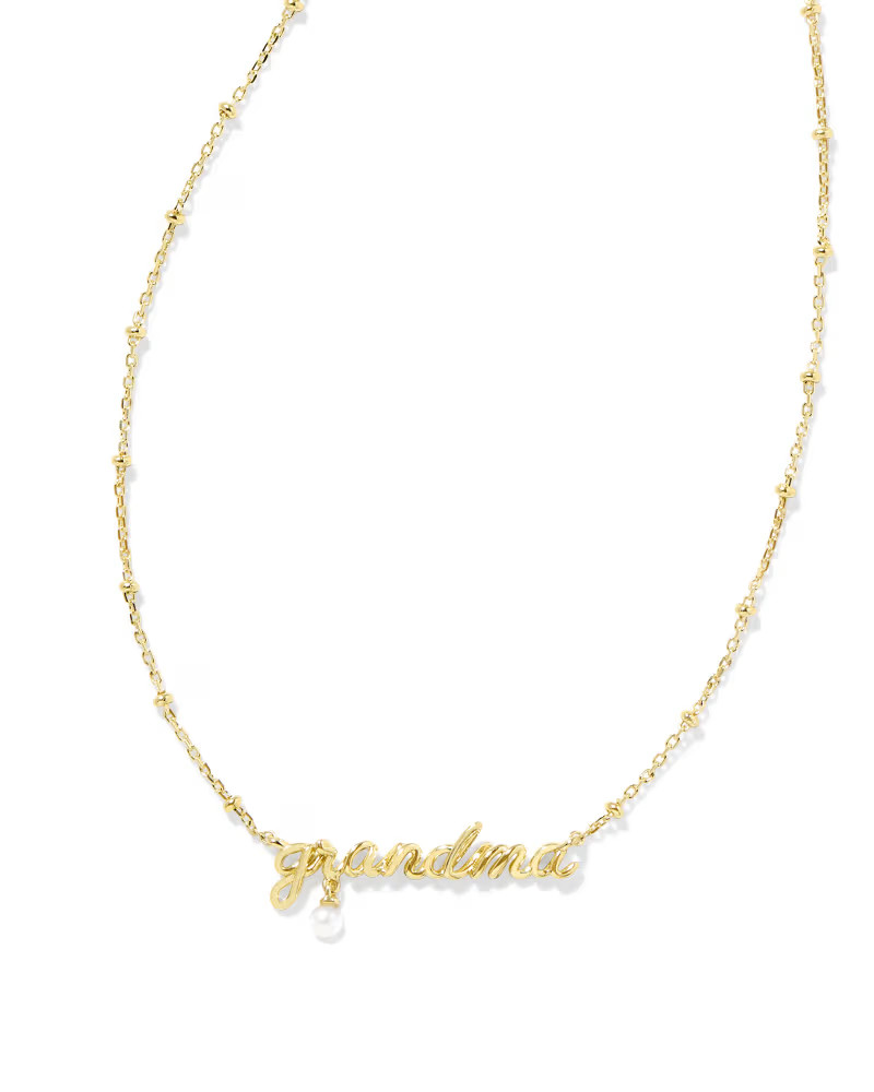 Grandma Script Pendant Necklace in Gold | Kendra Scott | Kendra Scott