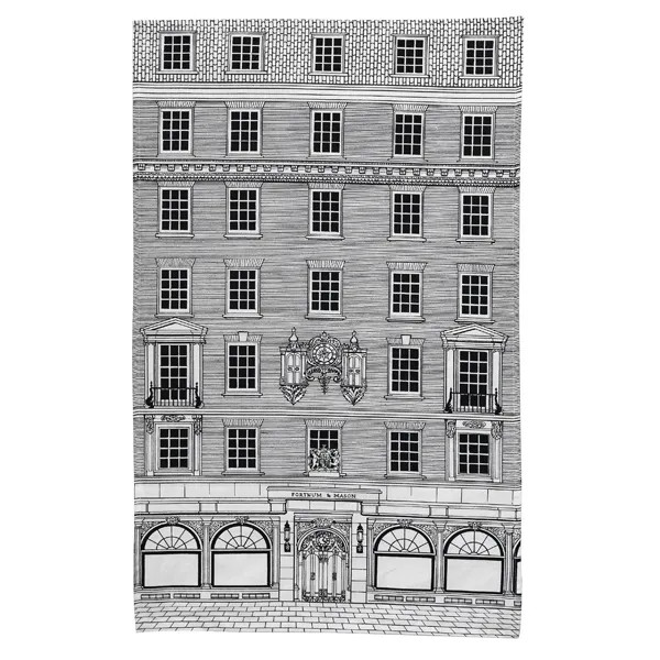 Rory Dobner Fortnum's Façade Tea Towel | Fortnum & Mason