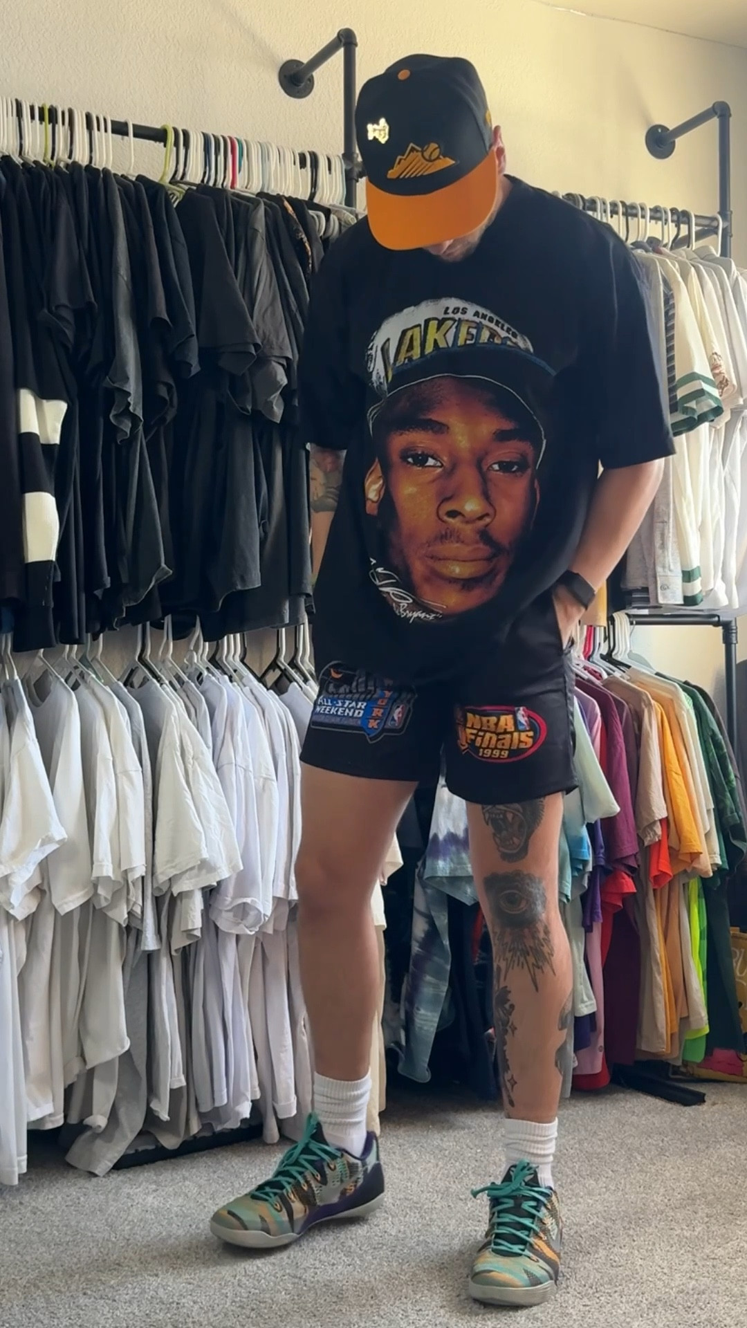 Paying tribute to the legends Vintage Kobe fit with statement shorts + bold kicks. Streetwear with a story behind every piece.

#VintageStreetwear #kobe #StreetStyleInspo #MensOutfitInspo #LTKMenswear #LTKStyle #BasketballCulture #StreetwearDaily #OOTDMens #GameDayStyle

#LTKSeasonal #LTKTravel #LTKMens