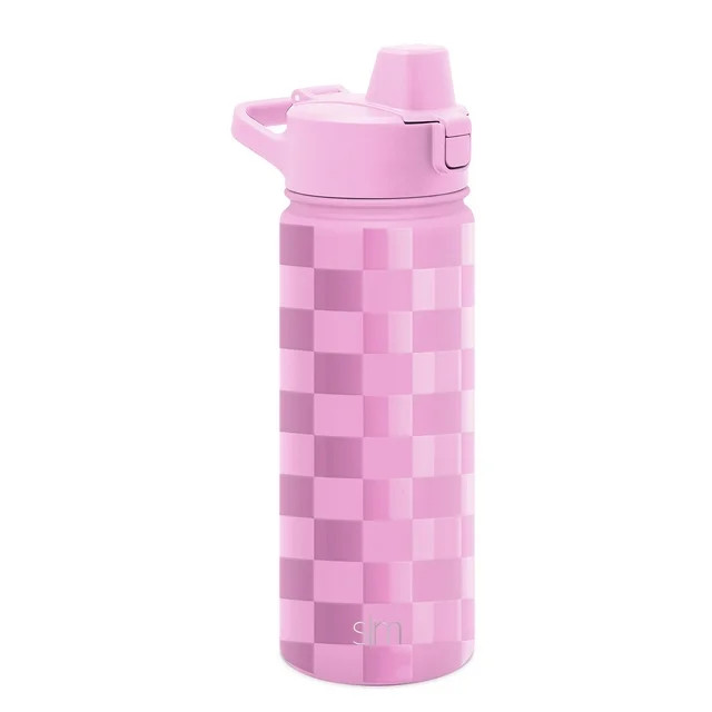Simple Modern 18 fl oz Insulated Stainless Steel Summit Water Bottle with Silicone Straw Lid|Pink... | Walmart (US)
