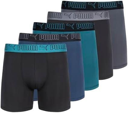 PUMA Men's 5 Pack Performance Boxer Briefs | Amazon (US)